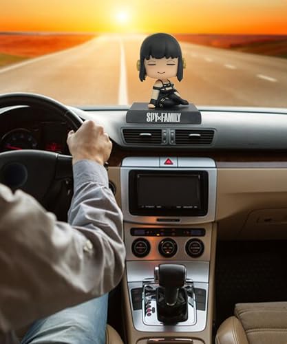Image of Daiyamondo Super Hero Anime Polyvinyl Chloride Action Figure Bobble Head for Car Dashboard Office & Study Table Decoration for Everyone (Spy Black Girl),9 X 7.5 cm