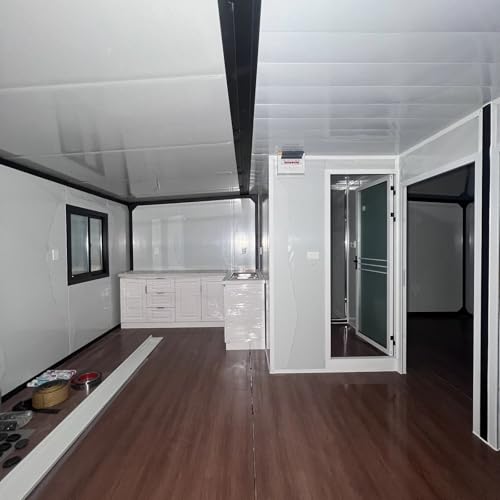 Prefabricated Tiny Home for Sale, 2-Story Design 20Ft 40 Ft, Expandable Container Folding House, Modular Expansion Design for Residential