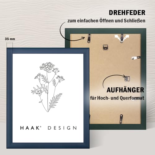 Haak Puzzlerahmen Damira Dunkelblau 80 X 121 cm (ca. 3000 Teile) Bilderrahmen Rahmen für Puzzle