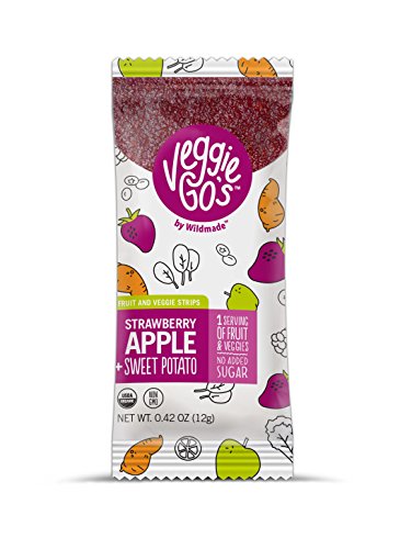 Veggie-Go's Strawberry, Apple + Sweet Potato (20 pack) Organic Fruit Leather with Veggies