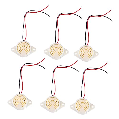 SOLUSTRE Plastic Electronic Buzzer 6pcs En Buzzer Piezo Speaker 24v Low Voltage Widely Used in Electronics