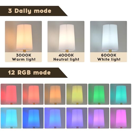 Image of Battery Operated Wall Sconce Set of 2,Cordless Rechargeable Wall Light with RGB Dimmable Bulb and Remote,15 Colors Adjustable,Easy Install No Wiring