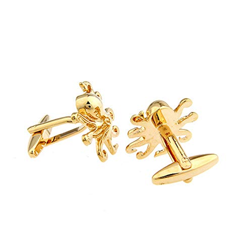 Mancuernillas para hombre Daesar color dorado miniatura 2