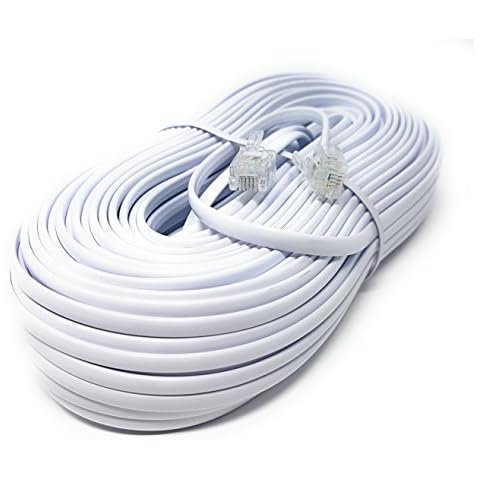 MainCore 30m Flat ADSL Modem Cable RJ11 Cover