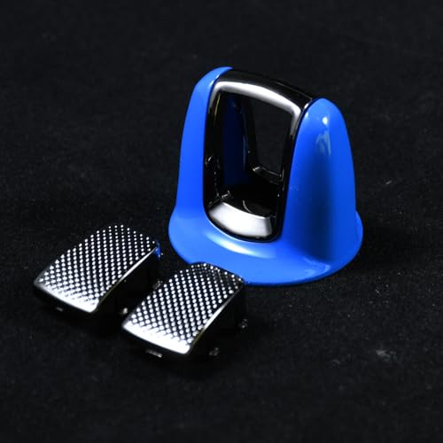 Sport Style Ignition Switch Knob Cover,Dummy Key Trim,Rotary Start Stop Button Cap for Porsche Cayenne 2018-2023 and Panamera 2017-2023 [Shark Blue] by PartsTo - Used condition - Image 5