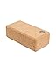 Manduka Cork Lean Yoga Block – Resilient Sustainable Material, Portable, Comfortable, Easy to Grip Fitness, Yoga Exercise & Pilates | 3" x 4" x 8.5"