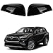 Black Direct Replacement Side Mirror Covers Caps for 2020-2025 Toyota Highlander, Toyota Grand Highlander and Toyota Corolla Cross (With Turn Signal Light Model)
