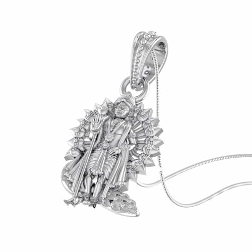 Pendentif en argent 925 Lord Kartikeya : un médaillon sacré pour votre sérénité intérieure - 2