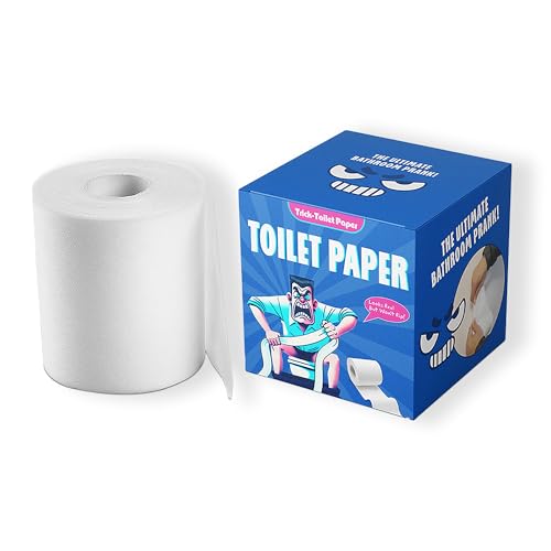No Tear Toilet Paper Prank Gift Looks Like Real Toilet Paper But Wont Tear Funny Stuff for Men & Women Funny Tissue Rolls Prank Tissue April Fools Day Christmas Party