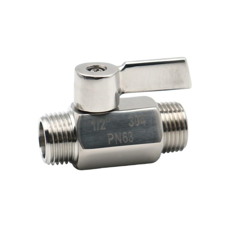 Valvola a sfera in acciaio inossidabile 304 1/8 1/4 3/8 1/2 3/4 NPT filettatura interna filettatura esterna acqua olio valvola a sfera bidirezionale(3/4",BS_MALE X MALE)