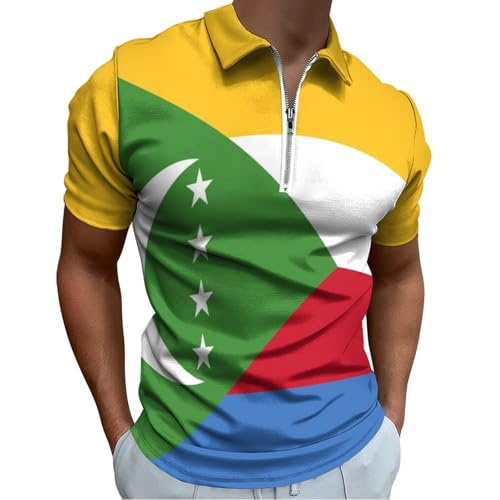 Polo homme à manches courtes avec emblème de la lune et de la couronne