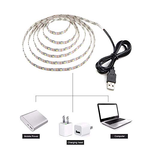 Tira LED USB 2M 5V Blanco Cálido para Decoración miniatura 5