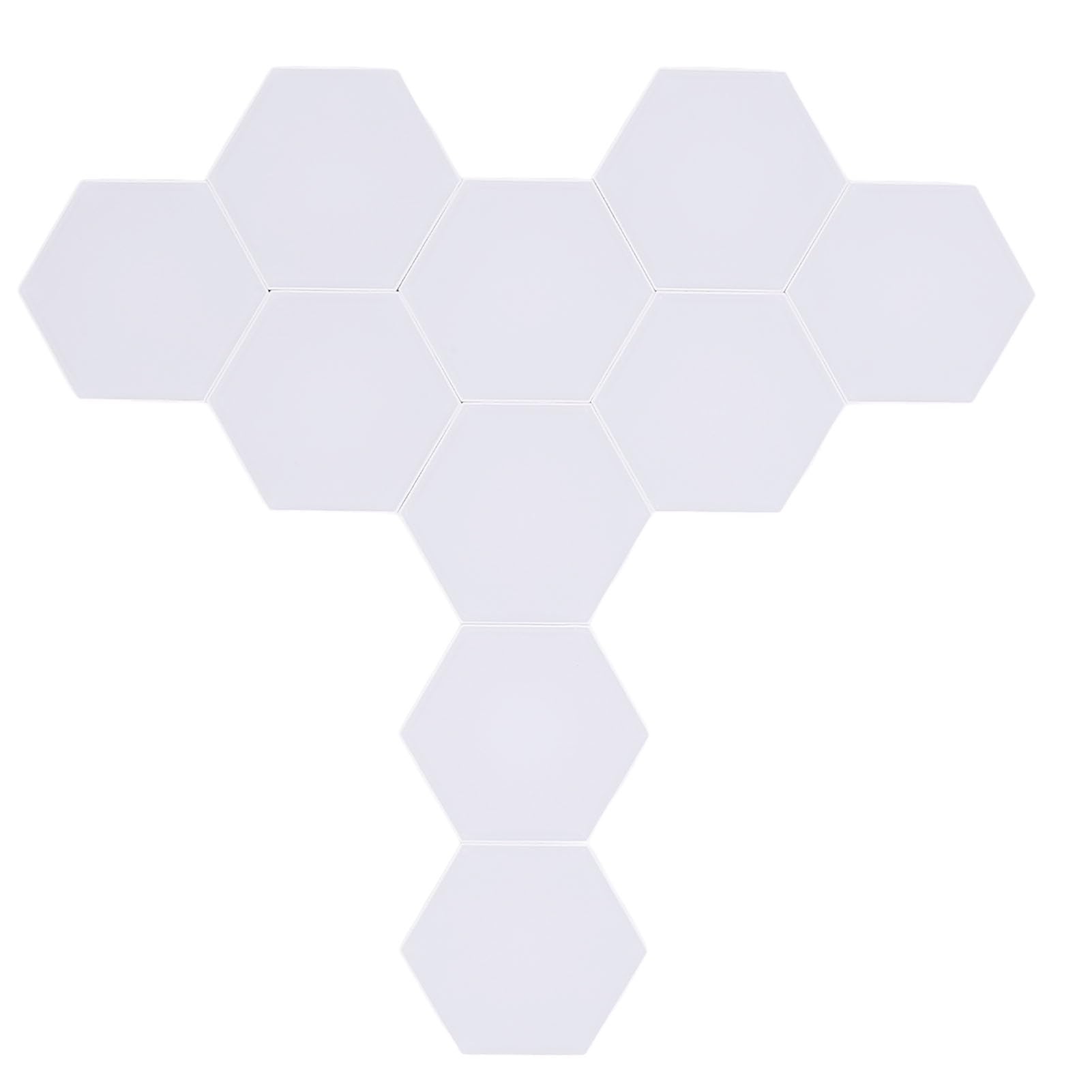 Paneles de Luz Hexagonales, 10 Juegos de Paneles de Luz Hexagonales LED RGB Inteligentes con Sincronización de Música y Control WiFi, Perfectos para Decoración de Salas de Juegos, Fácil