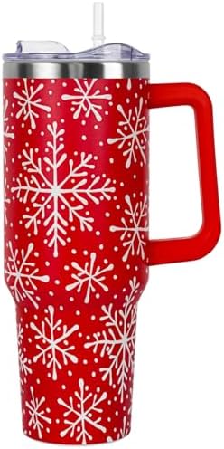 Christmas Tumbler with Handle and Straw Lid 40 oz,Cute Christmas ...
