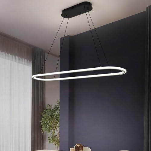 Lustre salle à manger moderne LED dimmable au-dessus de la table