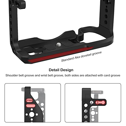 EOS RP Camera Cage, EOS RP Cage for Canon EOS RP Camera Bag Camera Rig Cold Shoe, Black - Image 2