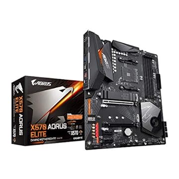 Placa mãe Gigabyte X570 AORUS Elite (AMD Ryzen 3000/X570/ATX/PCIe4.0/DDR4/USB3.1/Realtek ALC1200/USB frontal tipo-C/RGB Fusion 2.0/M.2 Protetor térmico/placa mãe para jogo)
