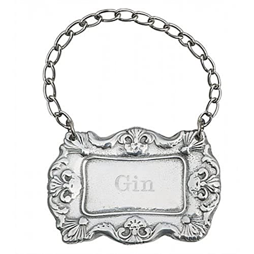 Personalized Decanter Tag, Pewter Label For Decanter, Engraved Tag for Personalized Gift, Custom Liquor Decanter Label