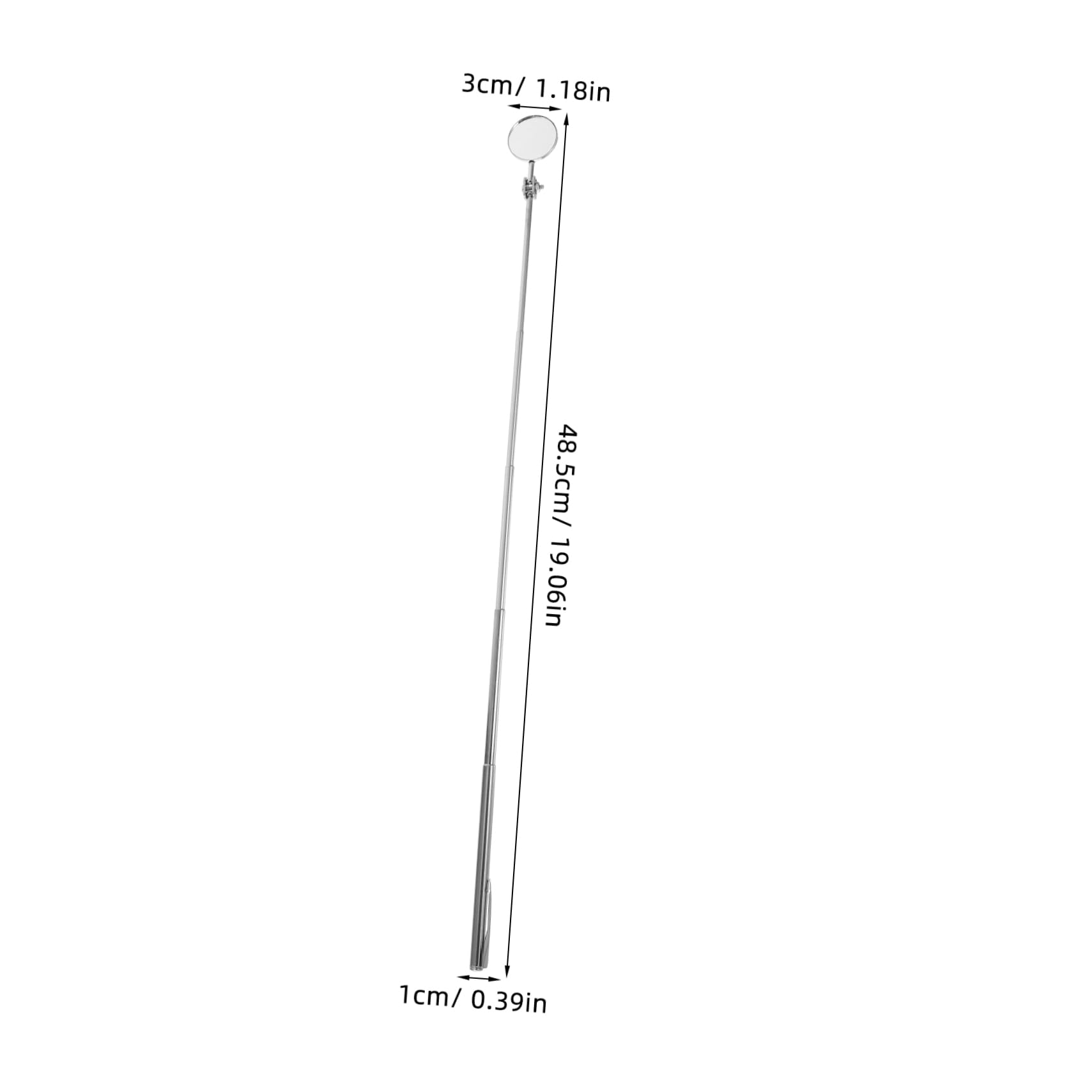 PRETYZOOM Telescoping Inspection Mirror Multipurpose Stainless Steel Tool Extendable for Mechanics Technicians