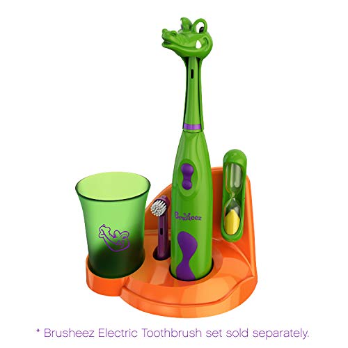 Brusheez® Electronic Toothbrush Replacement Brush Heads 2 Pack (Snappy The Croc) #TOP3
