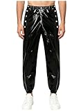 Linjinx Hose Wasserdicht Herren Cargohose wasserdichte Jogginghose Regenhose Regenbekleidung Wanderbekleidung für Outdoor Schwarz S