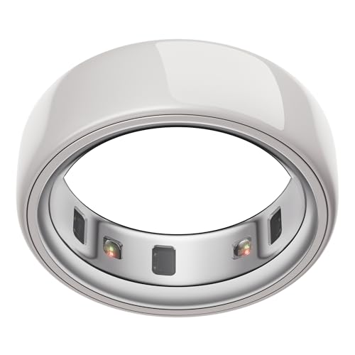 Oura Ring 4 Ceramic Cloud - Talla 7 - Averigua tu Talla Col el Kit de Tallaje
