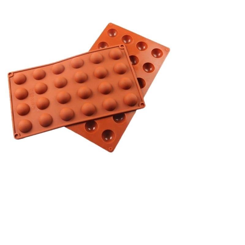 24 Cavity Stereo Round Silicone Cake Mould Mini Half Sphere Baking Molds Cupcake Mold for Dessert Pudding Kitchen