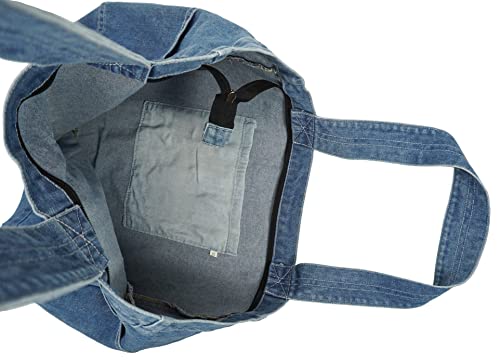 Bolso Tote de Denim Estilo Casual Ligero miniatura 5