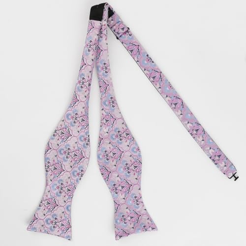 Image of Alizeal Mens 2pcs Floral Pattern Bow Tie Set