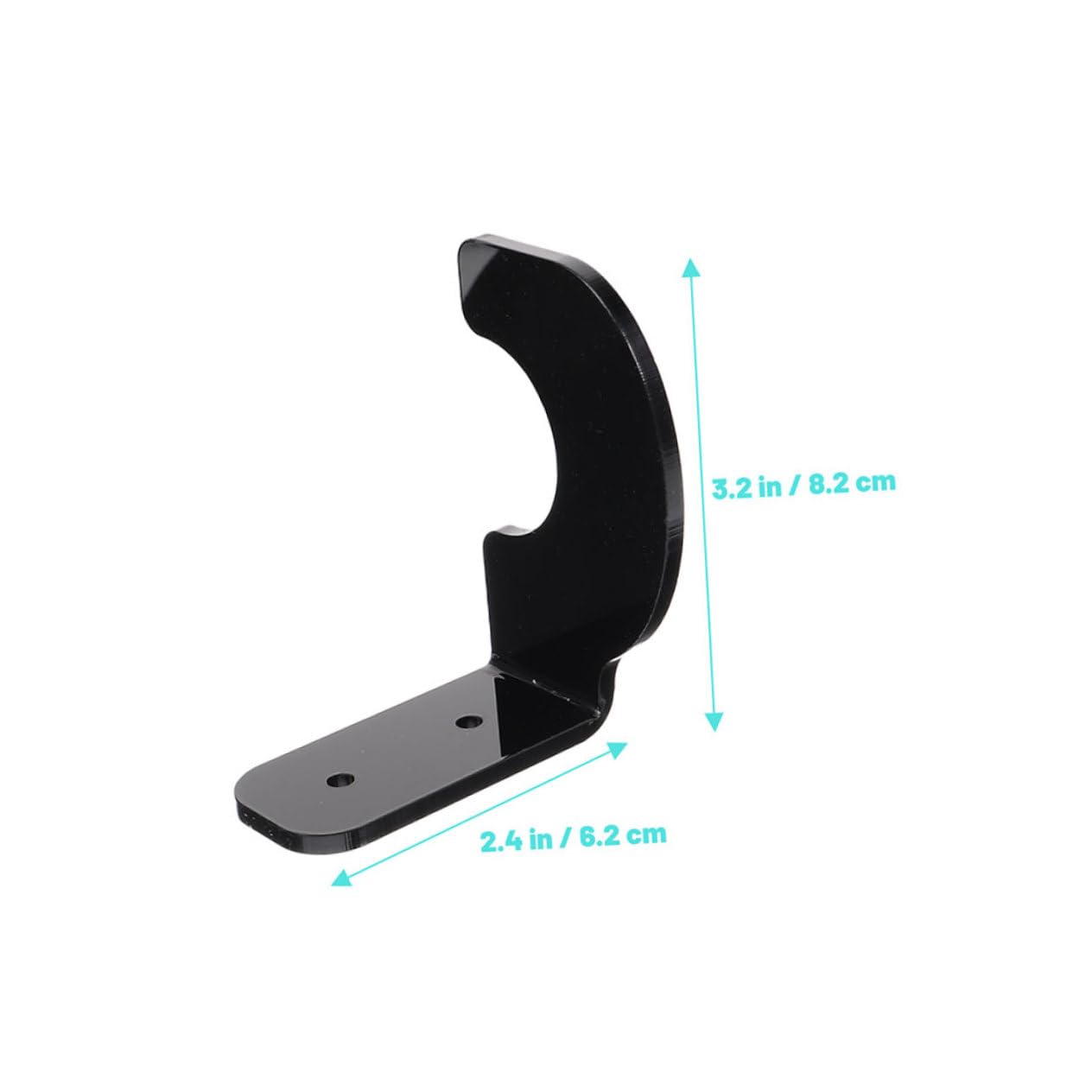 BESTonZON Sturdy Acrylic Baseball Bat Holder Wall Mount Rack for Display Storage