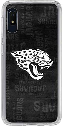 Skinit Clear Phone Case Compatible with Galaxy A10e - Officially Licensed NFL Jacksonville Jaguars Black & White Design