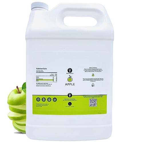 Dolce Flav Apple Flavoring Oil for Desserts, Bulk Restaurant Size, 1 Gallon