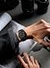 Imagen de EUTOUR Reloj Magnetico Hombre Cuarzo Sin Vidrio Rodamiento de Bolas Relojes de Pulsera para Hombres con Correa de Acero Inoxidable Negro