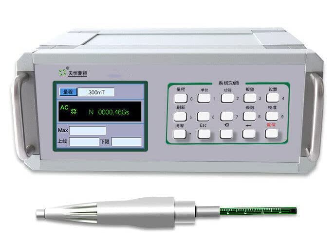 Medidor de campo magnético Tesla AC&DC con pantalla decimal y rango 3mT a 3600mT