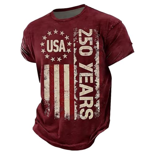Camiseta patriótica 2026 para niños y niñas, camiseta patriótica de verano de ajuste holgado, camisetas lindas camisetas casuales de moda coloridas camisetas camisetas para niñas y niños, Rojo