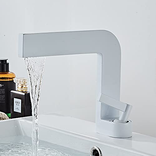 Robinet de lavabo moderne carré sans fuite pour évier de bain