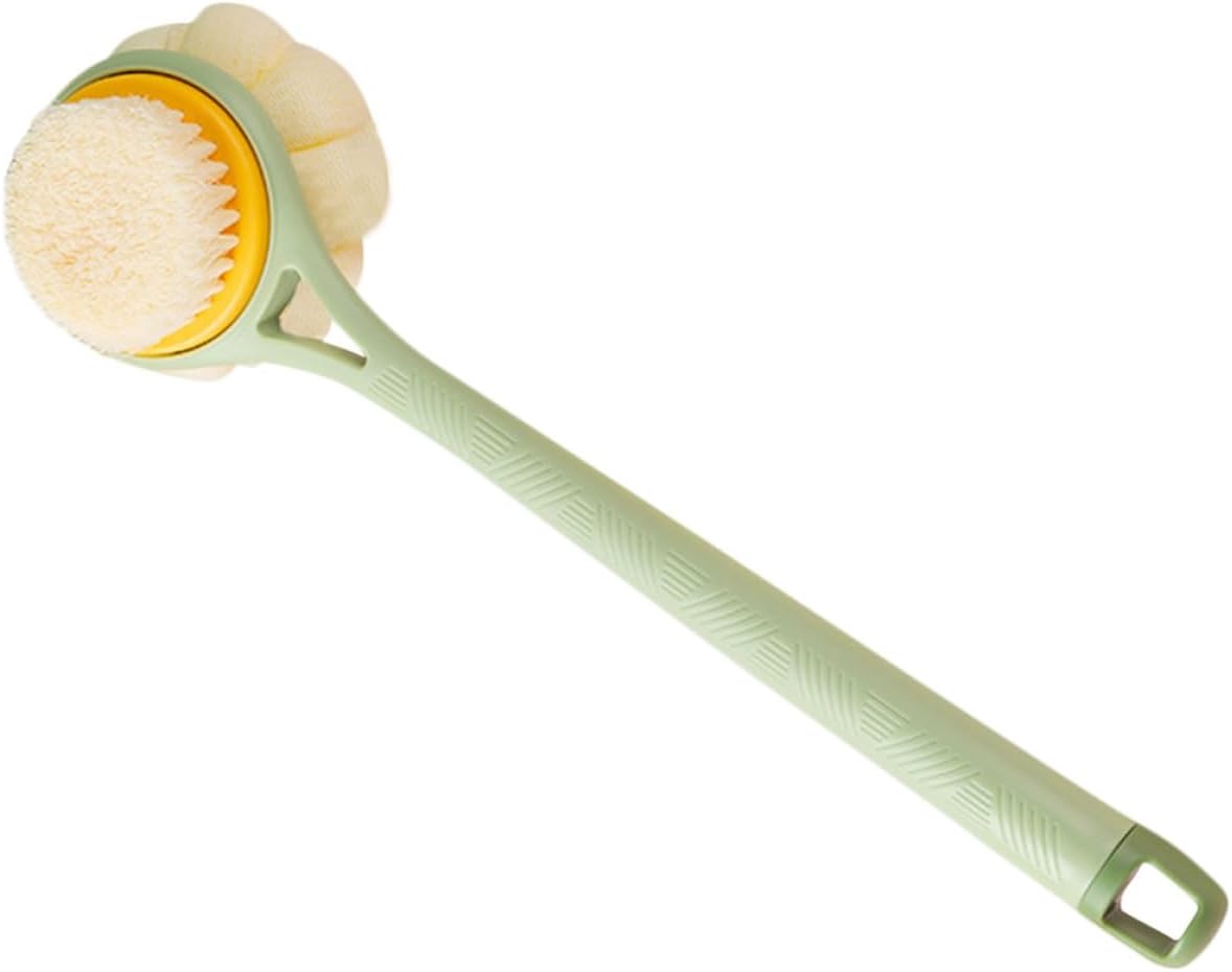 VICASKY Long Handle Dual-Sided Back Scrubber Bath Brush with Soft Nylon Bristles for Exfoliating and Deep Cleaning, Shower Body Massage Brush Suitable for Men and Women