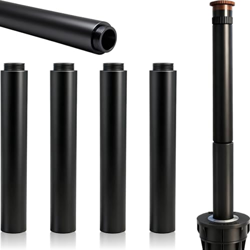 FRUSSONIA 4pcs Sprinkler Riser Extensions Compatible with Rain Bird 1800 Series & Hunter Pro-Spray Sprinklers UV Resistant Anti-Aging ABS Material Universal Lawn Garden Irrigation Extender