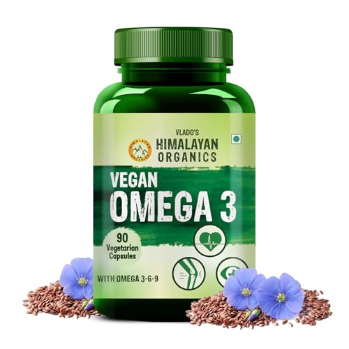 Himalayan Organics Flax Seed Oil Omega 3 6 9 Vegan Natural Nutrit...
