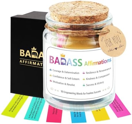 Badass Affirmations Jar Congratulations Graduation Gifts Motivati...