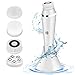 Gindoly Cepillo Limpiador Facial Eléctrico 4 en 1, Limpiador de Cara Giratoria USB Recargable Impermeable Masajeador Facial con 4 Cabezales de Cepillo Eliminar Cosméticos para Todo Tipo de Piels