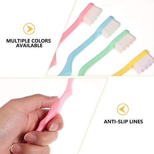 ARTIBETTER 4 Peças para AdultEscva de Dentes Extra Macia MicrNanEscvas de Dentes Manuais para Prtege