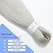 Gray Braiding Hair Pre stretched 30 Inch Soft Braiding Hair Silver Gray Braiding Hair 3 Packs for Festival Braids Hair Yaki Texture Hot Water Setting (30 Inch (Pack of 3), Silver)