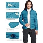 Pioneer Camp Women's Packable Puffer Jacket Winter Lightweight Quilted Coat Water-Repellent Insulated Thermal Warm Outerwear - Image 5