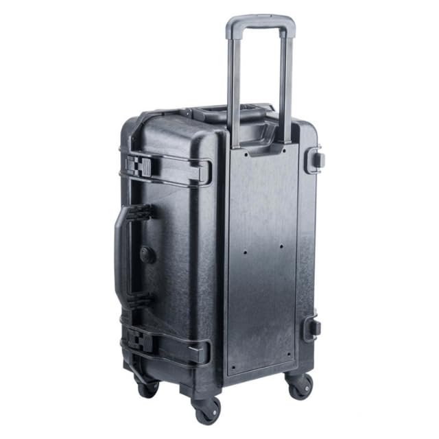 Tsunami Cases Mala Rígida Tática, 62 x 40,7 x 24 cm, À Prova D'água, IP67, Com Rodas e Espuma Protetora, Preta