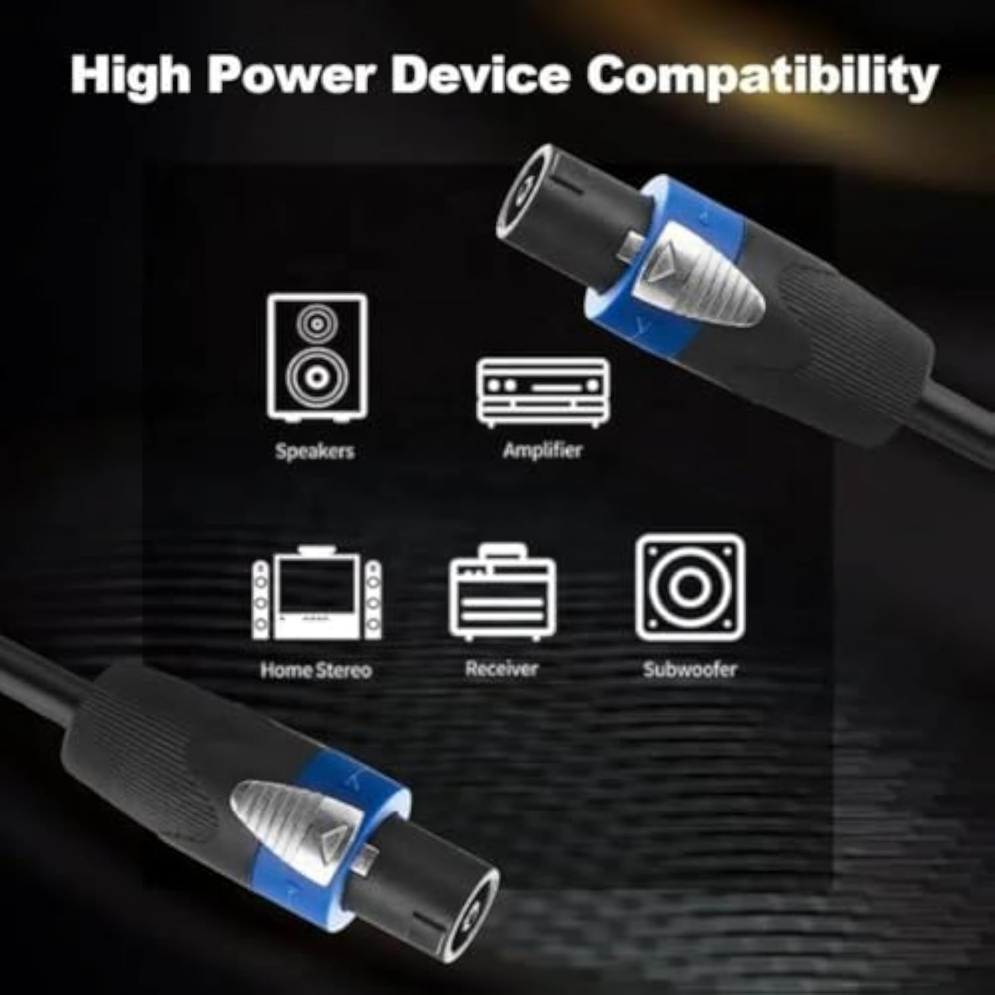 Copper Male to Male Hifi Speaker Cable