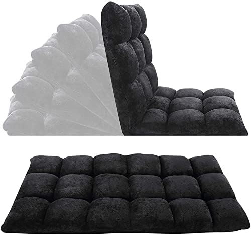 BonVIVO II Floor Chair – Adjustable Folding Seat With Back Support For Gaming, Meditation, & Extra Seating
