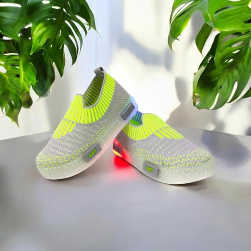 Image of Coolz Kids Unisex Casual Knitted Shoes with Multicolored LED Lights Blink-7 for 1-4 Years Boys and Girls