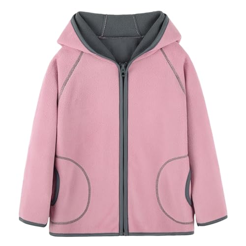 ANIMQUE Kinder Kapuzenjacke Polar Fleece Doppellagig Jungen Mädchen...