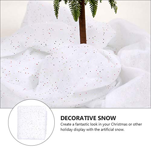 KESYOO Cobertor de Neve de Natal Rolo de Tapete de Neve de Algodão para Decoração de Neve Artificial